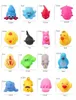 Bath Toys 10st/Set Baby Cute Animals Bath Toy Swimming Water Toys Soft Rubber Float Squeeze Sound Play Play Toys Gifts 240413