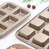 Baking Moulds Carbon Steel Cube Cake Mold Non Stick Dessert Pastry Square Brownie Molds For