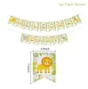 Party Decoration Patimate Welcome Baby Banner Jungle Woodland Animals Deced Shower Girl Girl Safari Birthday