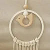 Figurine decorative in Weave Wooden Capelli per bambini Accessori Clip Holder Princess Girl Casciatura per capelli Pendente Mura