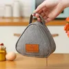 Bolsa de isolamento triangular para jantar triangular folha de alumínio conveniente sacolas bolsas de arroz de arroz aluno almoço ao ar livre portátil