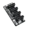 액세서리 PCIE 확장 카드 4 웨이 Gen 2 X 1 Raspberry Pi 부품 용 Driverfree PCIE 패킷 스위치 4P