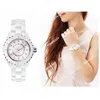 2024 Relógios femininos de luxo Cerâmica White e Black Diamond Watch Fashion AAA Quality Ladies Wristwatch Classic Designer Women