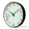 Corloges murales Nordic Art Mute Clock for Home Decor 12 pouces Modern Minimalid Simple Decorative Watches