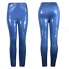 Brand Women High Waist Skinny Pants Shiny PU Patent Leather Leggings Trousers Club Party Sexy Slim Fit Solid Fashion