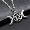 Pendant Necklaces 1pcs Moon Goddess Star Necklace Men Jewellery Making Supplies Gift Chain Length 43 5cm