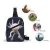 Mochila Bag Sling Axolotls Package Crossbody para andar en bicicleta de viaje