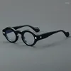 Lunettes de soleil Frames Retro Acetate Eyeglass Oval Frame Men Optical Eyewear Top Quality Vintage Vintage Femmes Spectacle