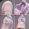 Sneakers Girls Tennis Chaussures pour enfants Chaussures de sport roses 4-9Y