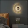 Vägglampor Titta på lampan Modern Bedside Living Room Bakgrund Aisle Corridor Designer Minimalist 2023 Drop Delivery DHPKN