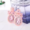 Dangle Ohrringe Soutache Frauen farbenfrohe Weben Big Stud Ohrring Mode Crystal