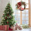Fiori decorativi porte anteriori ghirlande natalizie ghirlande rosse artistica e prodotti per la casa realistici per la schiena per le porte