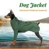 Dog Apparel Waterproof Jacket For Small Medium Large Dogs Windproof Snowproof Pet Clothes Reflective Trench Orange And Green Coat