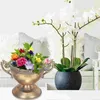 Vases Vintage Flowerpot Vase Decorative Metal Planter Home Iron Arrangement petit pour les centres de table