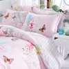 Bedding Sets Four Piece Bed Set Quilt Cover Pillow Case Sheet Cotton Student Dormitory 1.5m/1.8m/2.0m Printed