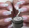 Gel de ongle 5 ml peinture à paillettes UV Vernis de base semi-permanente mamecure mime à mimer diamant brillant platine1351702