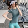 Damen T-Shirts Sommer Dünne Sports Frauen Stretch Fitness Kleidung Kurzarm atmungsaktiv schnell trocknend laufendes Netz rotes T-Shirt