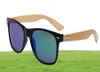 Ralferty retro bambu trä solglasögon män kvinnor designer sportglasögon guld spegel solglasögon nyanser lunett oculo7829174