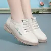 Casual Shoes Spring Autumn Women Anti-Slip Soft Bottom Comfort Fashion Oxford Flat Lightweight Leather Sneakers