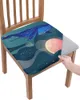 Chair Covers Starry Sky Night Whale Moon Elasticity Cover Office Computer Seat Protector Case Home Kitchen Dining Room Slipcovers