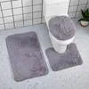 Halılar Peluş Banyo Mat Emici Pad Lüks Yumuşak Halı Seti Banyo Duş Slip Slip