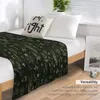 Koce lasu i strażnika pola Rzuć koc z łóżkiem zimowym futrzana sofa