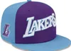 American Basketball "Lakers" Snapback Hats Teams Luxury Designer Finals Champions Locker Room Casquette Sports Hat Strapback Snap Back Justerable Cap A27