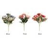 Dekoracyjne kwiaty 5 głów z łodygami Centerpieces sztuczny stół do róży Dekor