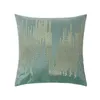 Kudde lyxig grå täckning 45x45 cm sammet dekorativa kuddar geometriska bronsande kaffe grön nordisk soffa heminredning