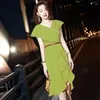 カジュアルドレス2024韓国の夏のファッションイブニングドレス女性の宴会気質フレンチハイエンドフィッシュテールショート