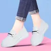 Scarpe casual Fashion Fashion Flat Women's Spring Autumn Platform Footwear Traveling Shoe Aumenta Skateboarding White Walking