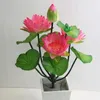 Decorative Flowers 53cm Artificial Lotus Flower Ornament Wedding Party Arrangement For Home Garden Living Room Table Decor Fake