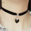 Hänge halsband 6st retro vintage gotisk chocker harajuku kärlek hjärt chokers goth svart