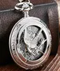 Retro Vine Hollow the Hunger Games Mockingjay Mockingbird Quartz Pocket Watch Collier Fashion Silver Relogio de Bolso T2005023273693