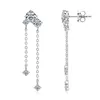 Stud Earrings EMO-366 Lefei Fashion Trendy Classic Moissanite Design Tassel Dangle Earring Charm Women 925 Sterling Silver Party Jewelry