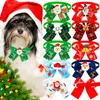 Odzież dla psów 10pcs Pet Cat Bowtie świąteczny krawat Regulowany kołnierz muszki do pielęgnacji Małe medium