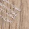 Fourks Bamboo Plastic Transparent transparent Fruit Fruit Fork deux dents de gâteau de dim sum Stick