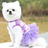 Hunde Sommerkleid Katze Spitze Chiffon Rock Haustier Kleidung Chihuahua Welpe Prinzessin Kleidung Kleidung Accessoires 240411