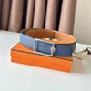 10A Mirror Quality Designer Belts Men's Belt High-End dubbelsidig palmtryck Cowhide Casual Loving Young Men's Belt Presentförpackning