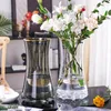 Decorative Flowers Luxurious Description Of Golden Sunflower Glass Vase Water Cultured Lilies Dracaena Sanderiana Decorations