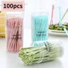 Couverts jetables 100 / 50pcs / boîte Clear transparent