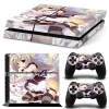 Adesivi anime sexy gilrs accessori per giochi in vinile decalcomania controller della console per console adesivi per PS4
