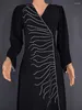 Vêtements ethniques Robes africaines pour femmes musulmanes longues robe burqa cristal mince robe 2024 Automne Vêtements élégants plus taille 4xl Abaya