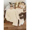 Clothing Sets Girls' Winter Twist Knitted Top Two-Piece Pants Baby Girl Casual Western Style Sweater Suit