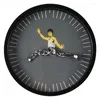 Wanduhren Uhr Bruce Lee Personalisierte stille Wohnhäuser kreisförmig