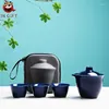 Tee -Sets Mini -Reise -Set tragbarer Aufbewahrung Schneller Tasse Teetasse chinesische Business -Geschenk mit