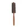 2024 3 Sizes Anti Static Wood Boar Bristle Hair Round Brush Hairdresser Styling Tools Teasing Brush For Hair Curly Comb Hair Brush for anti