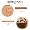 Bowls 1-20 Numbers Wood Signs Wedding Hexagon Table Number Wooden Rustic Engagement Sign