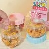 Storage Bottles Plastic Small Snack Jar Portable Stackable Sealed Food Airtight Freshkeeping Dry Canister Tea