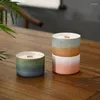 Candele 1pcs ceramica gradiente ceramica profumata coppa vuota candelatura da container fai -da -te per decorazioni per la casa ornamenti per matrimoni